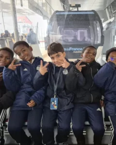 Les U9 et U10 du VFA découvrent le nouveau téléphérique